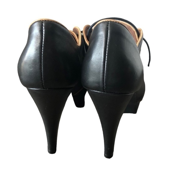 Fortress of Inca Open Toe Heels Black Size 9.5-10 - Picture 5 of 10